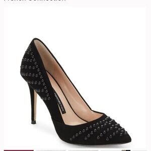 French connection  black studded heels size 9.5